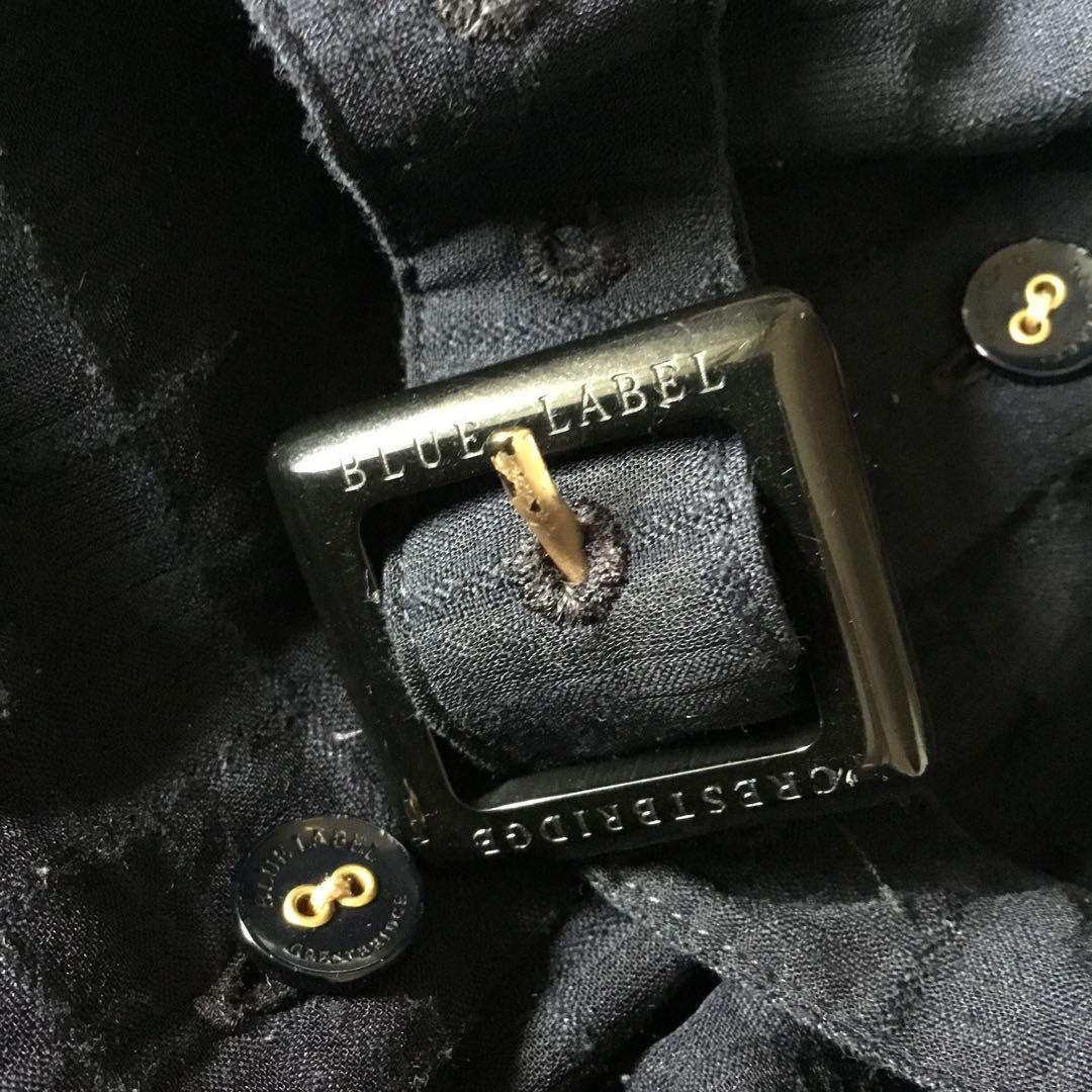 BLUE LABEL ブルーレーベルクレストブリッジ　半袖ワンピース　ネイビー