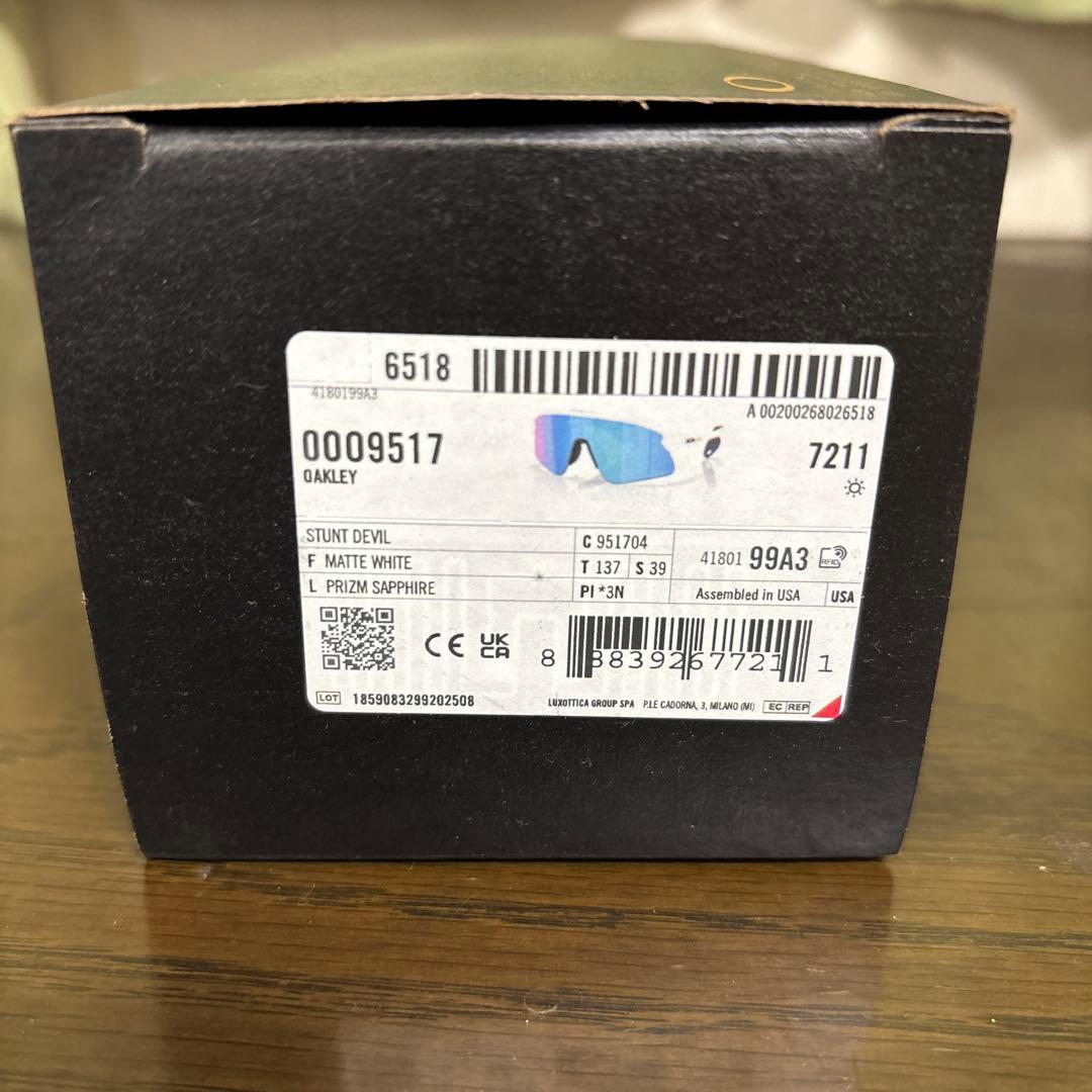 美品中古　オークリー　正規品スタントデビル　サファイアレンズ