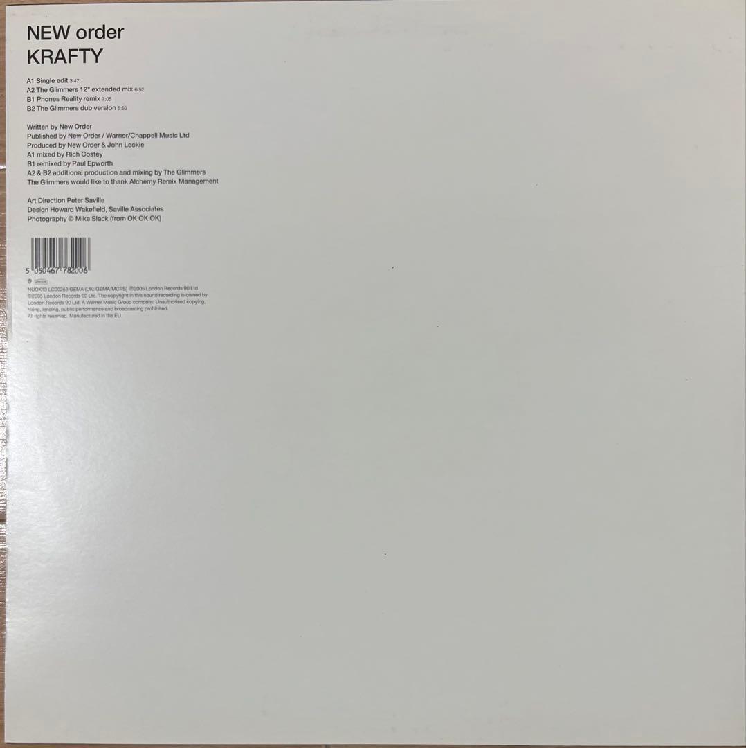 NEW order KRAFTY アナログレコード