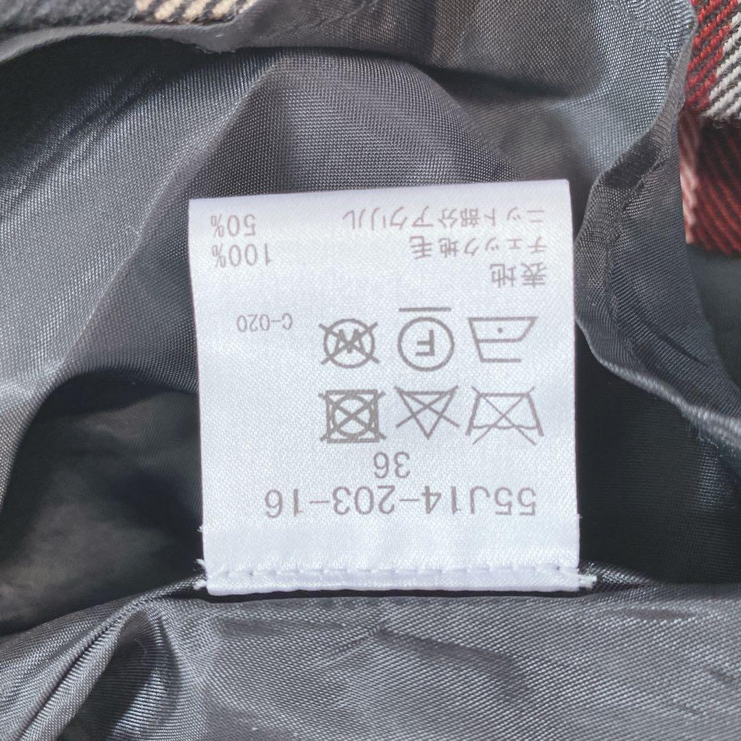 原宿限定✨美品 ブルーレーベルクレストブリッジ チェック柄 ワンピース 赤系