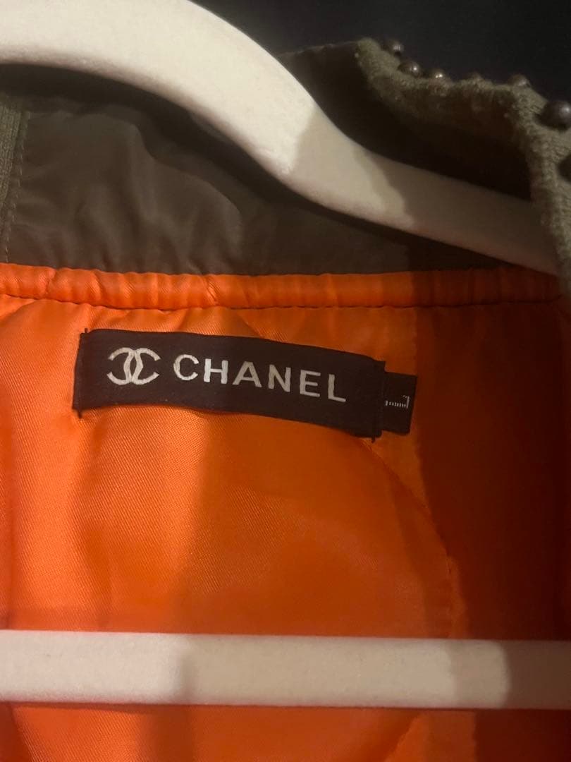 CHANEL MA-1 フライトジャケット L オリーブグリーン