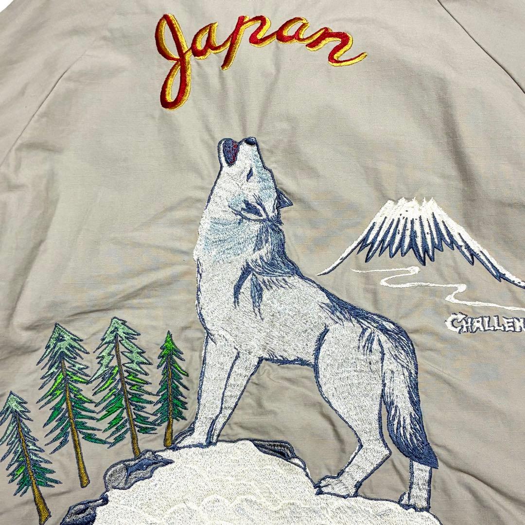 CHALLENGERドリズラー スウィングトップ ベトジャン Wolf 刺繍