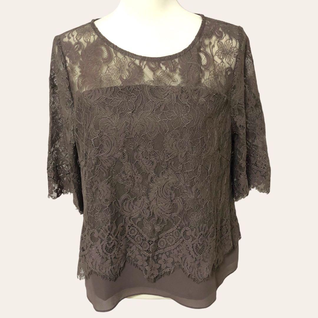 Aimer 定価1.9万　レーストップス×フレアーパンツ2WAYセットアップ
