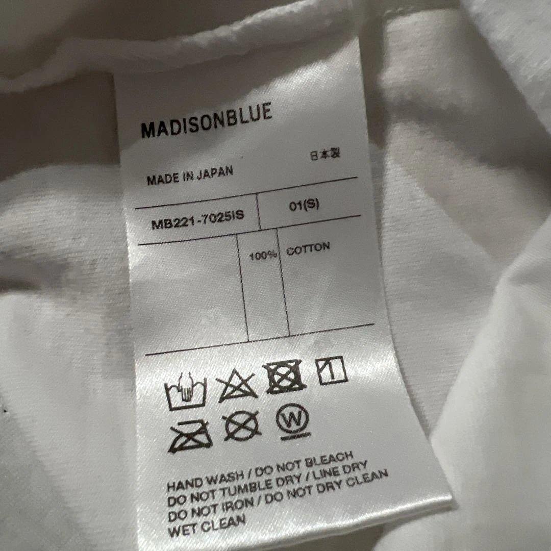 MADISONBLUE ホワイト Tシャツ HELLO 86