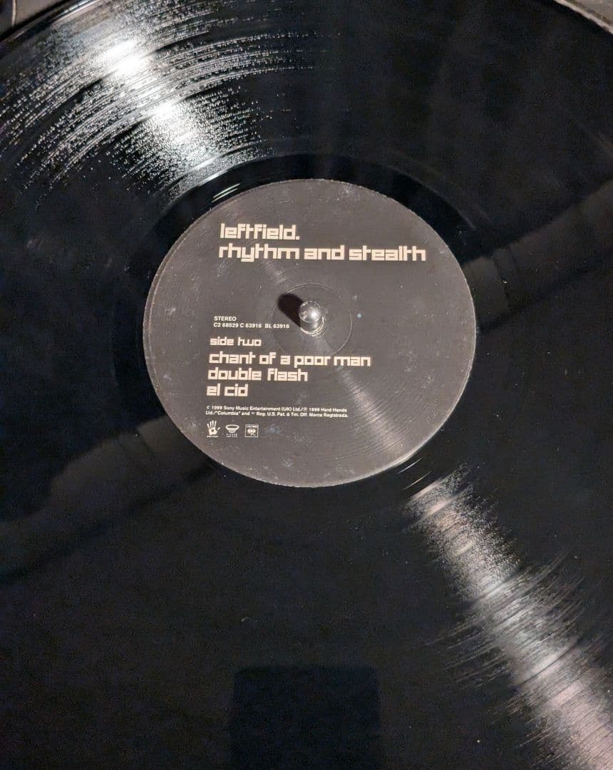 洋楽 leftfield rhythm and stealth LP