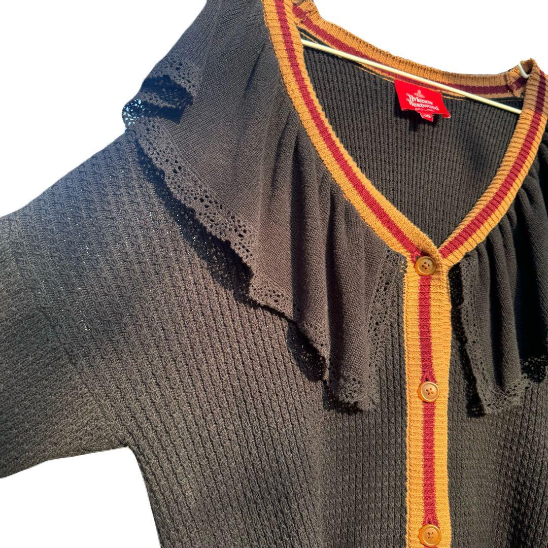 vivienne westwood フリル カーディガン