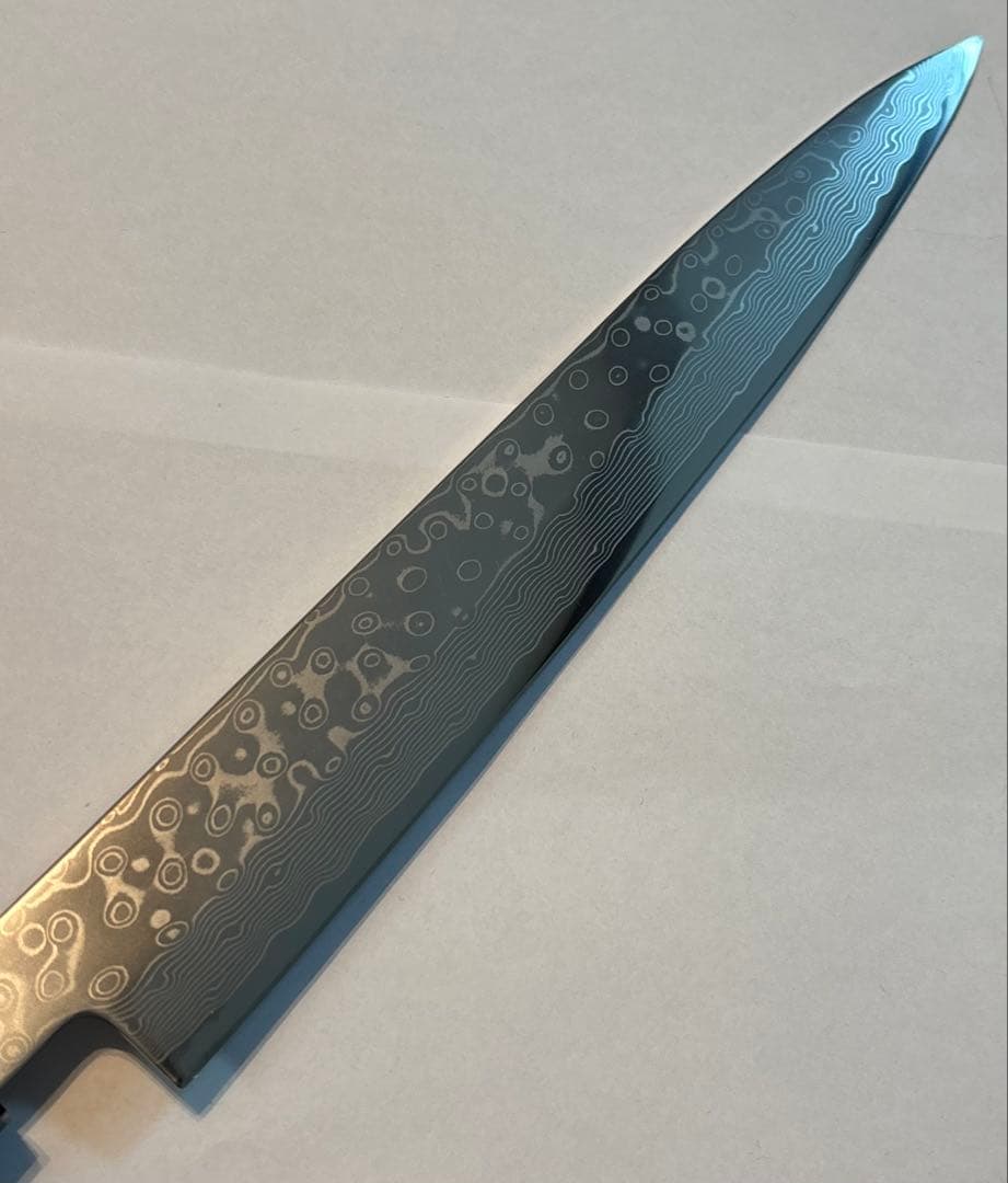 m*u様 ダマスカス柳刃包丁 V 金10号 刃渡り26cm 約９寸