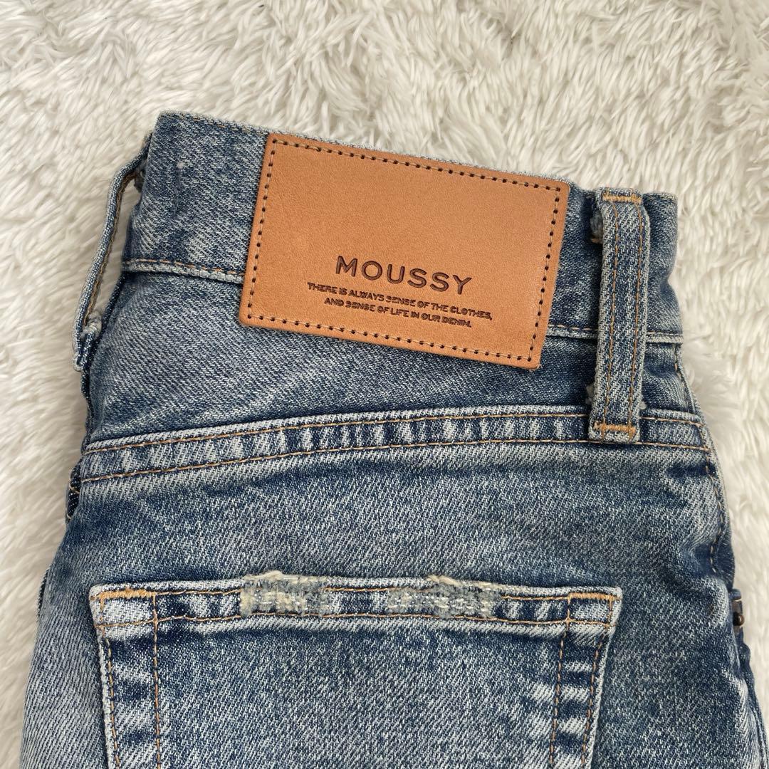 MOUSSY マウジー MVS FLARE フレアデニム 24インチ 赤耳
