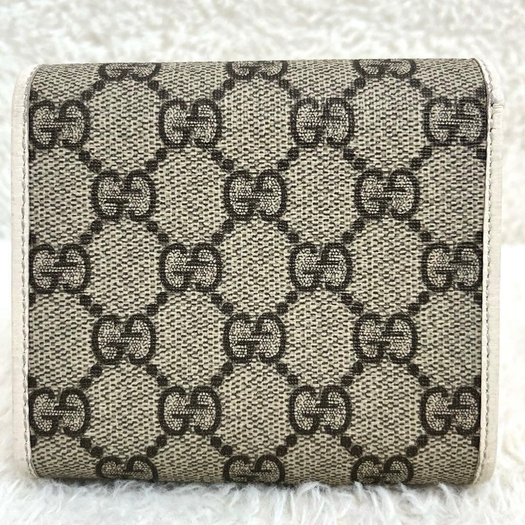 美品 GUCCI グッチ ホースビット 1955 GGキャンバス 二つ折り財布