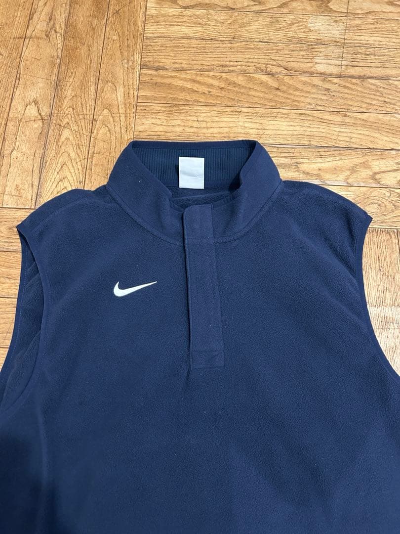 Nike ネイビー ハーフジップ ベスト L
