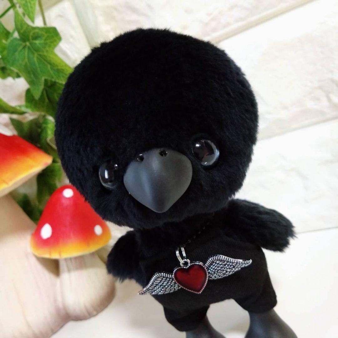アートドール✽ぬいぐるみ✽カラスのかーくん✽中サイズ