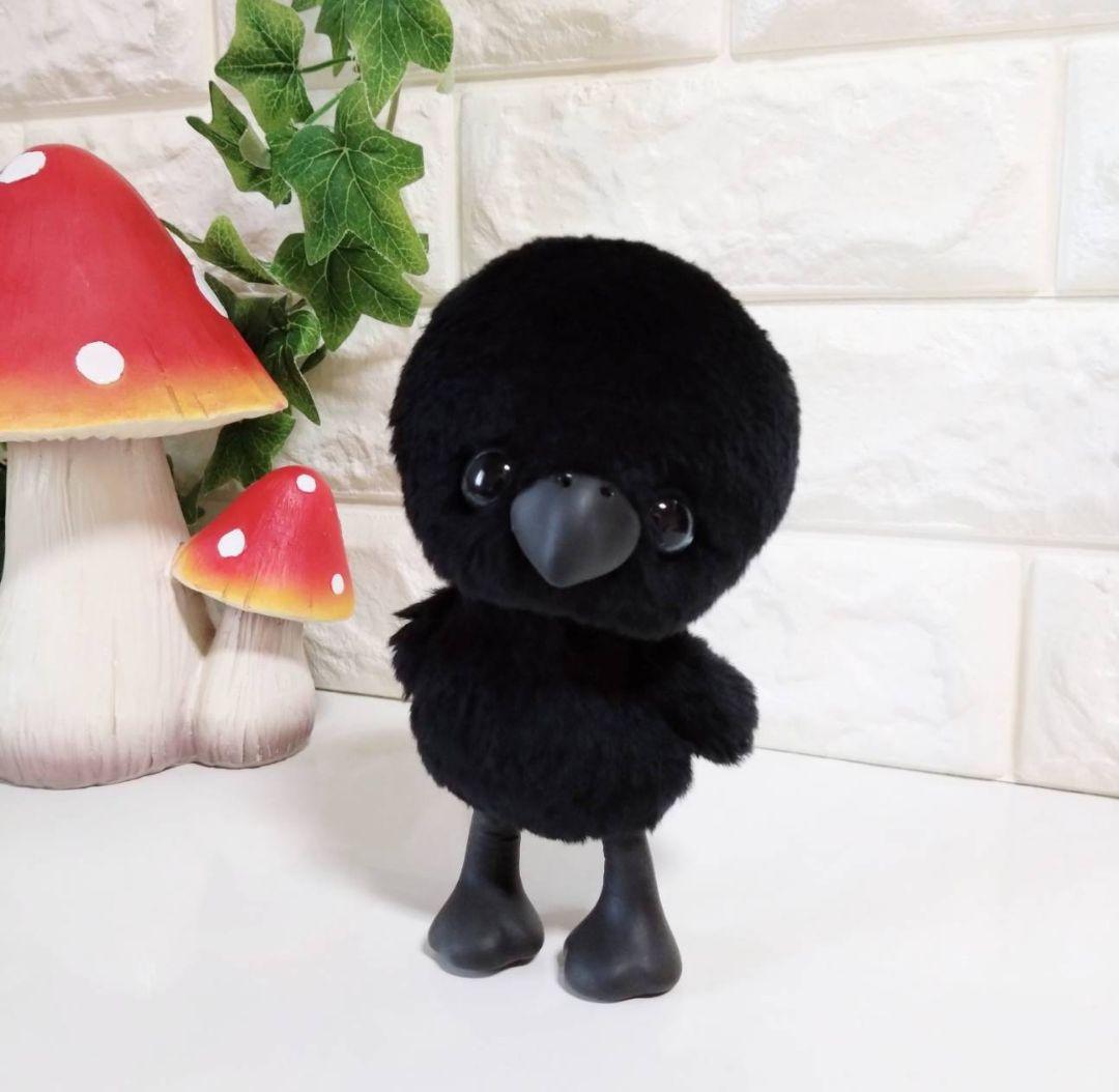 アートドール✽ぬいぐるみ✽カラスのかーくん✽中サイズ