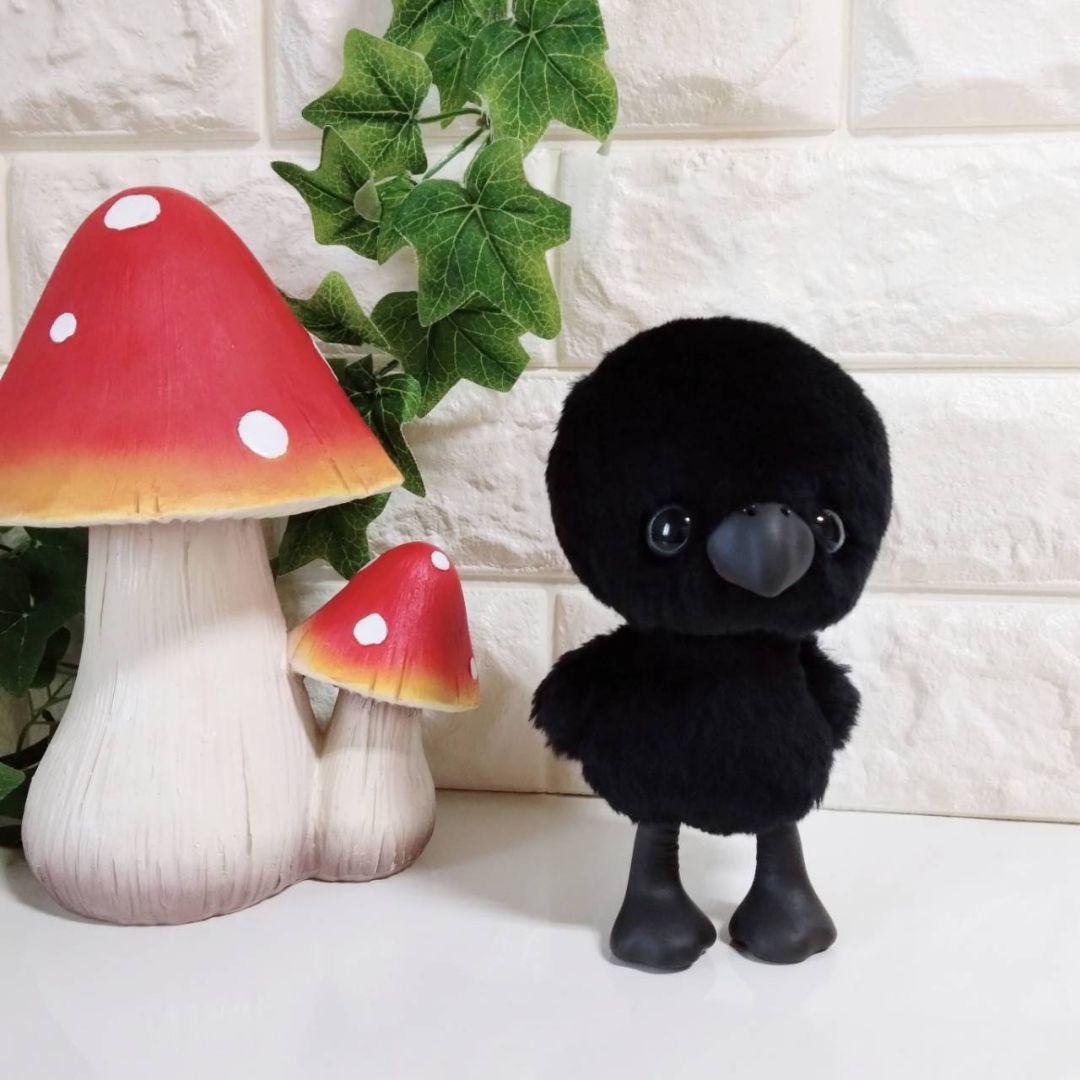 アートドール✽ぬいぐるみ✽カラスのかーくん✽中サイズ
