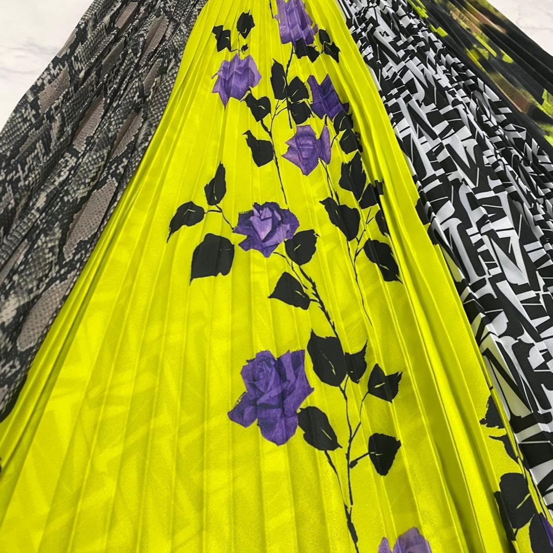 MSGM ミックス柄スカート プリーツスカート 指原莉乃着用