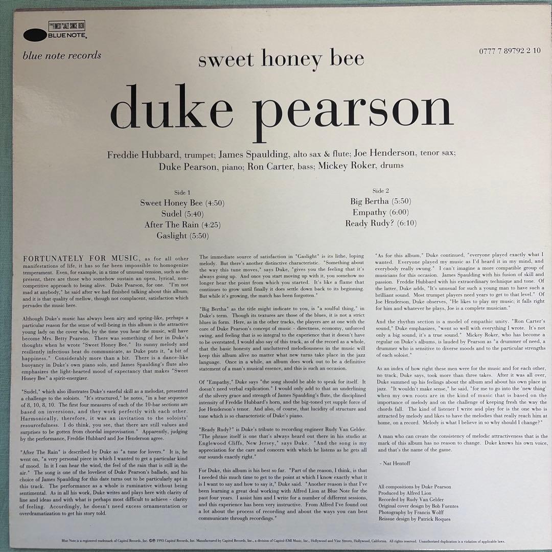 洋楽 Duke Pearson Sweet Honey Bee LP