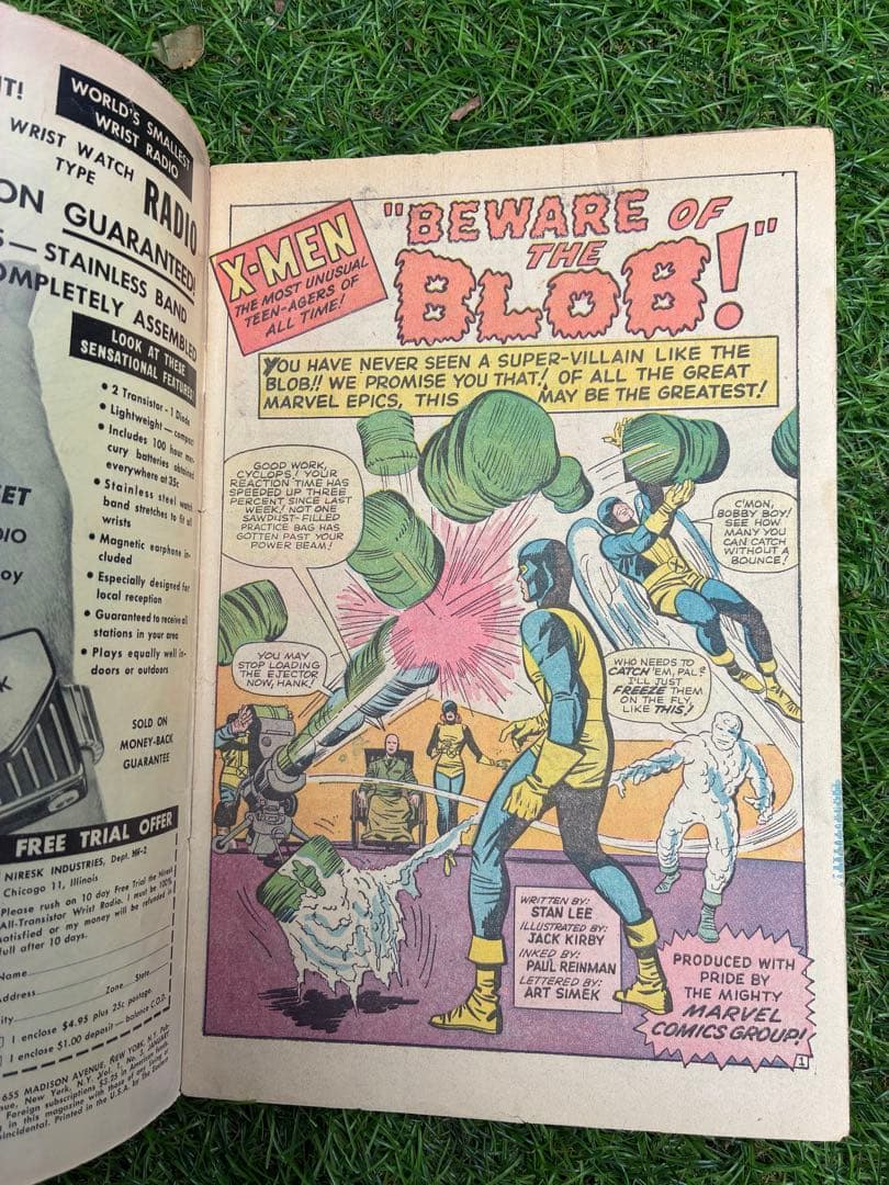 アメコミ Xmen #3 初登場 1963年 スパイダーマン　マーベル　リーフ