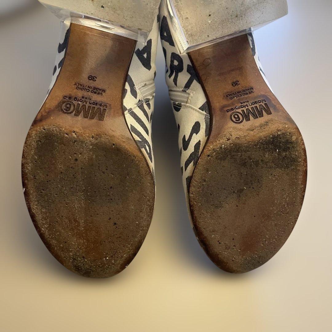 MM6 Maison Margiela マルジェラ テキストキャンパスブーツ