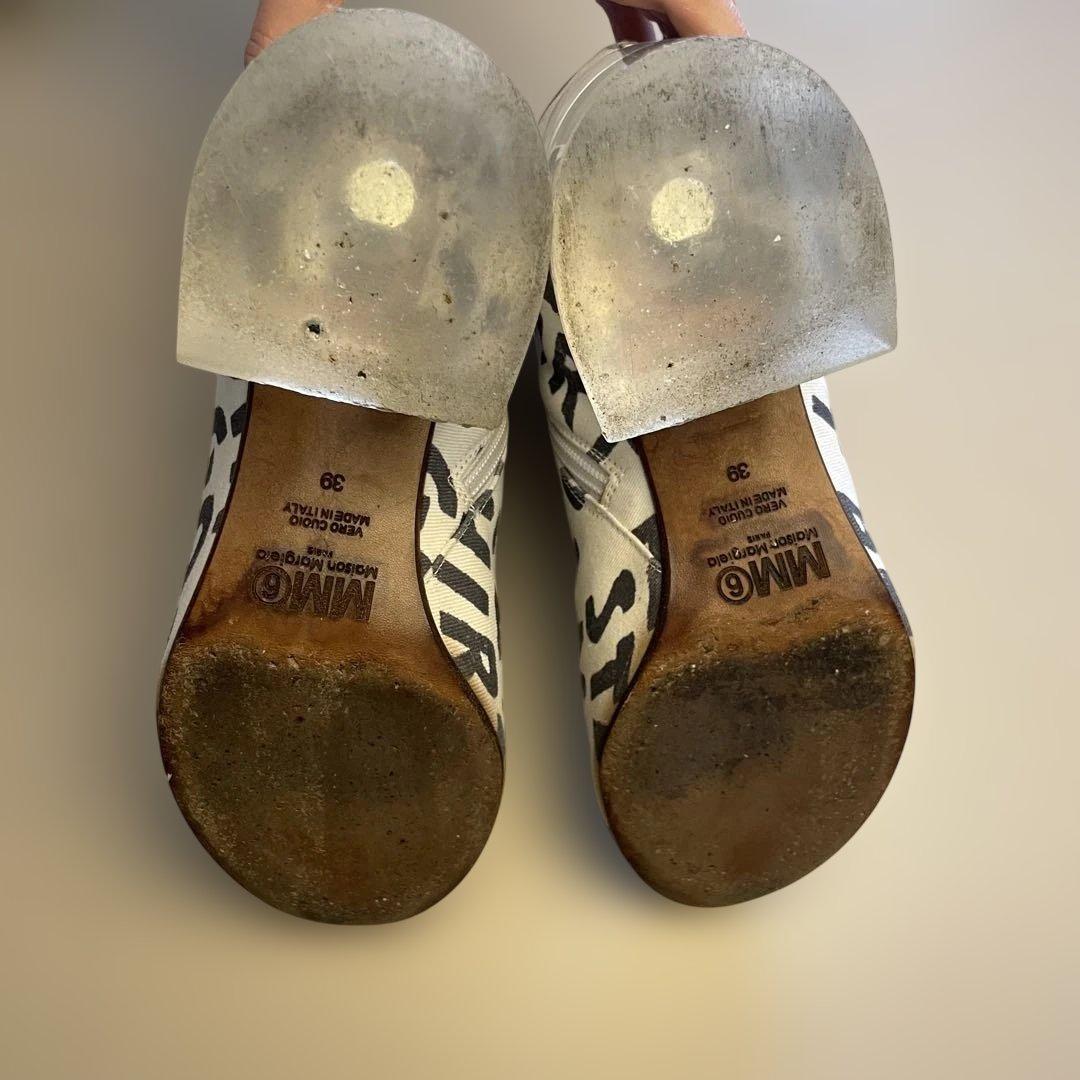 MM6 Maison Margiela マルジェラ テキストキャンパスブーツ