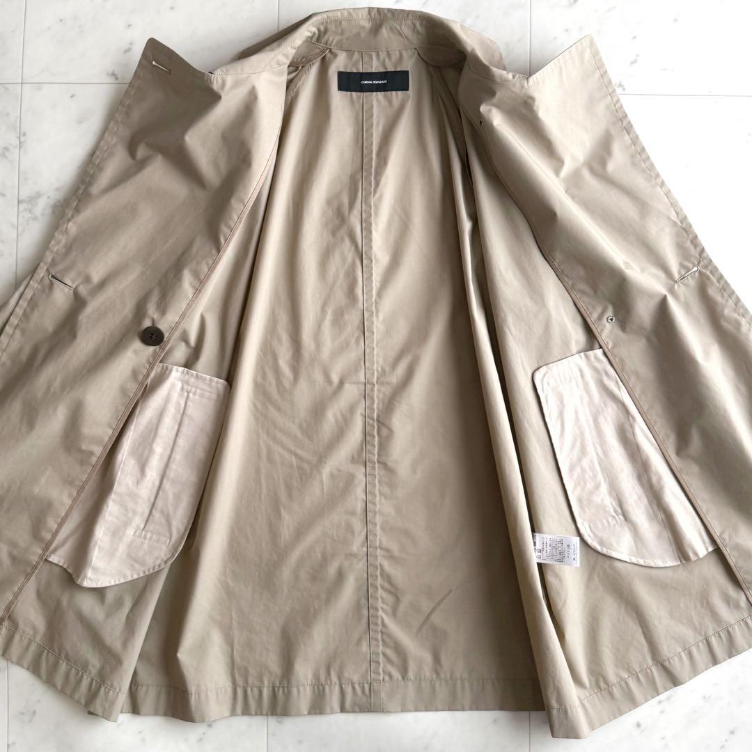 美品 ジャーナルスタンダード ドライクロスミドルバルカラーコート◆ベージュ