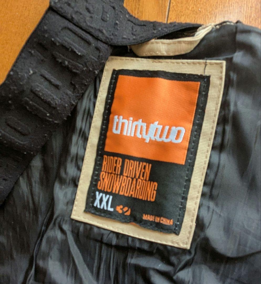 THIRTYTWOサーティートゥー32スノーボードウェア ビブパンツXXL