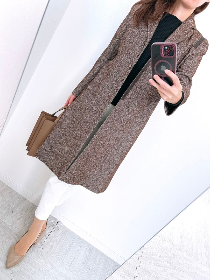 【ぺす✨】定価17万❤️ポールカ✨サイズ36✨ロングコート バージンウール