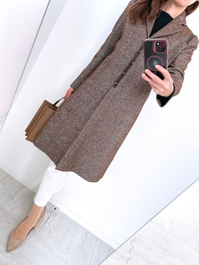 【ぺす✨】定価17万❤️ポールカ✨サイズ36✨ロングコート バージンウール