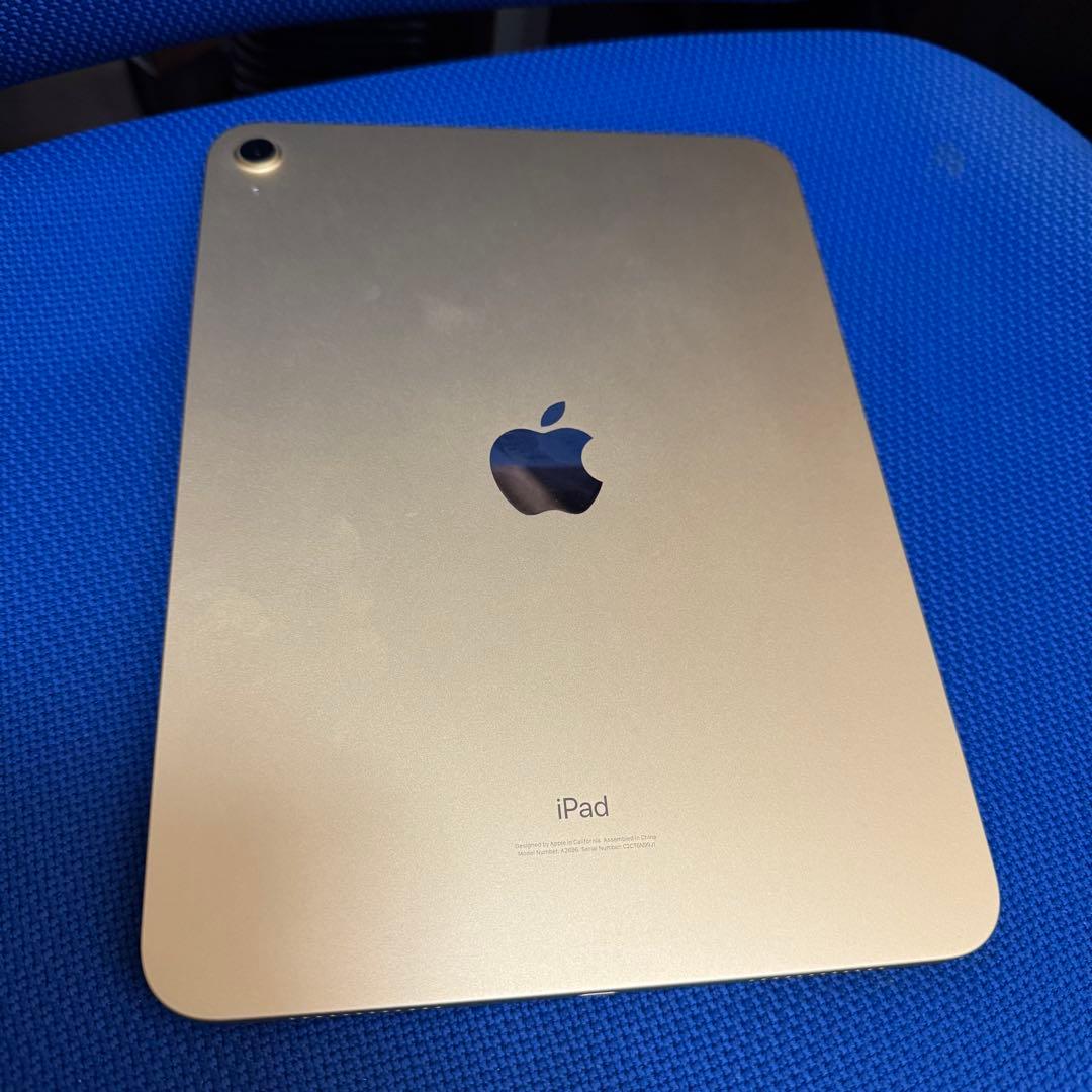 Apple iPad 第10世代 イエロー256GB Wi-Fiモデル付属品有