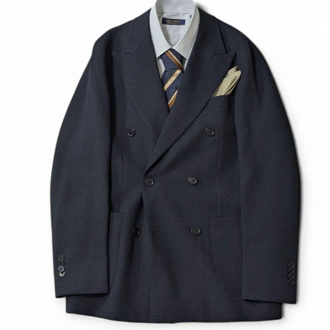 超高級約7万未使用級★UNITED　ARROWS　テーラードジャケット　ダブル