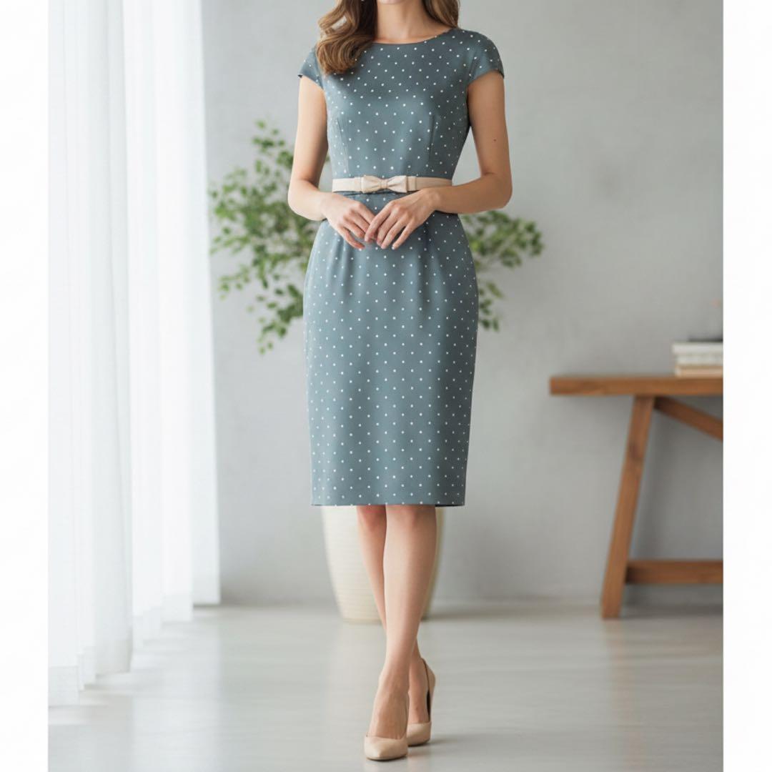 極美品✨Christian Dior Pre-Owned ドット柄 ワンピース