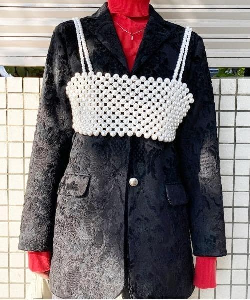 良品 Ameri PAULETTE JACQUARD JACKET