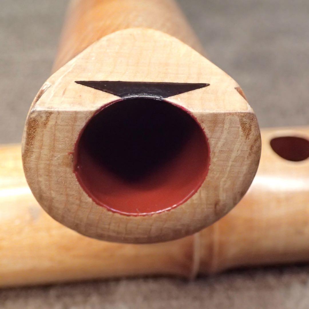 尺八 ワダ楽器 蝴蝶 (楓)七孔 一尺七寸管