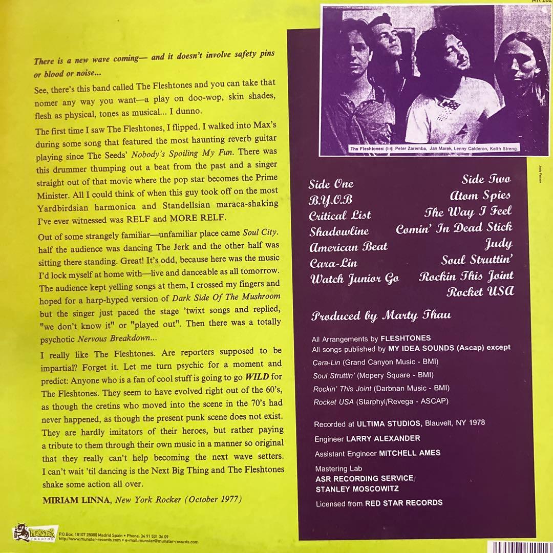 美品! The Fleshtones BLAST OFF! 220gレコード