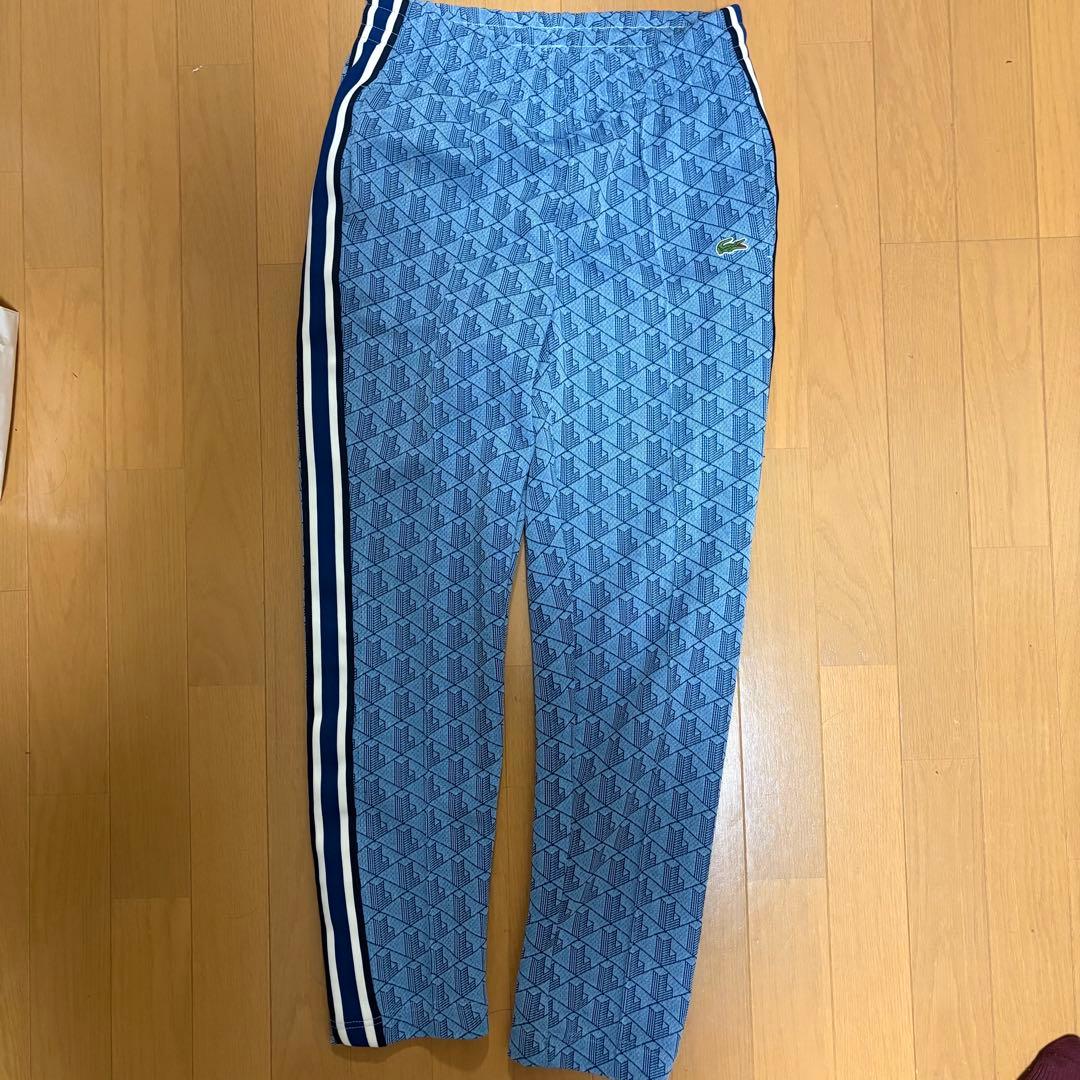 Lacoste モノグラム　ジャージ 青 トラックジャケット XS セットアップ