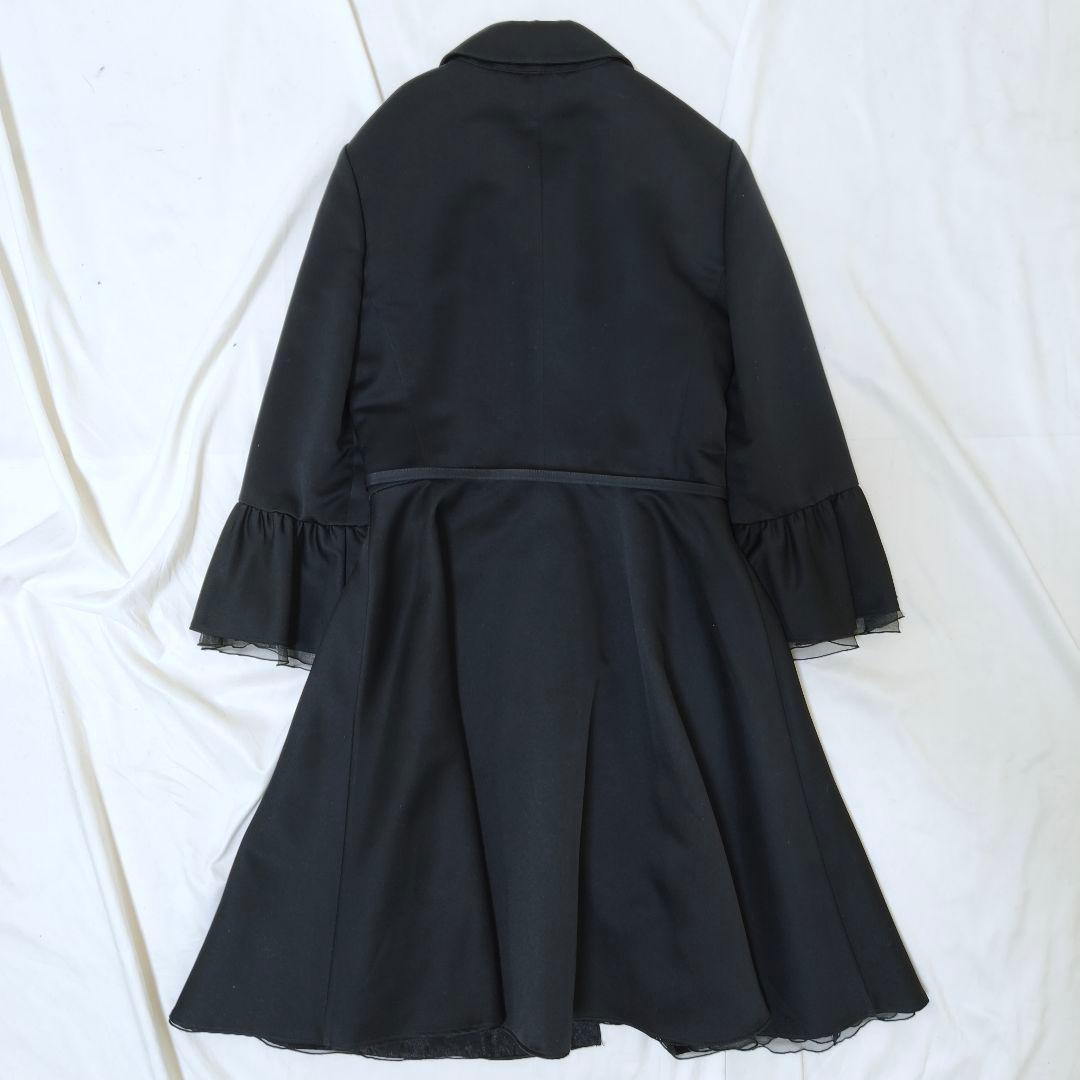 美品✨ミュウミュウ ドレスコート チュールフリルスリーブ ブラック 42