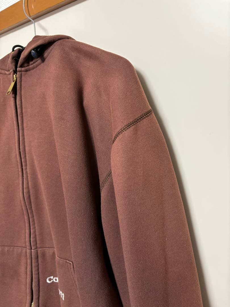 Carhartt ジップアップパーカー　ブラウン