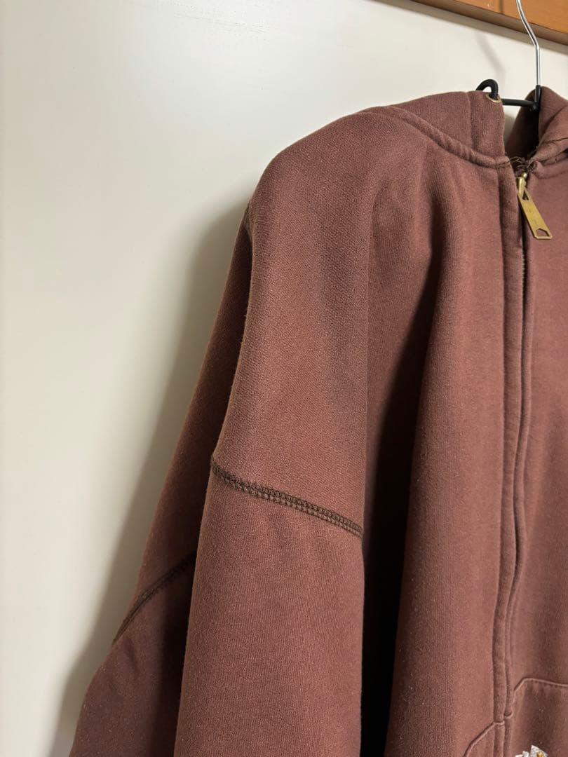 Carhartt ジップアップパーカー　ブラウン