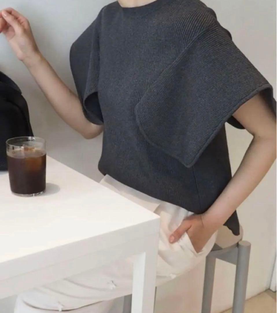 42 美品 heve へイヴ ペダルニット チャコール