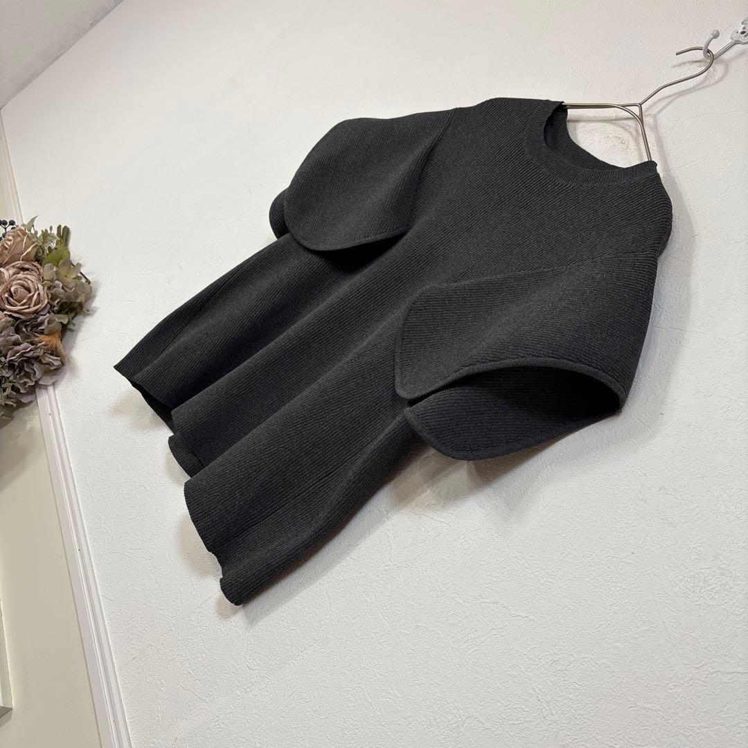 42 美品 heve へイヴ ペダルニット チャコール