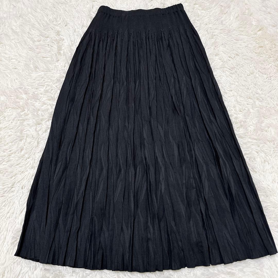 美品✨ Sybilla シビラ　立体シャーリングマキシ丈スカート　ロング丈