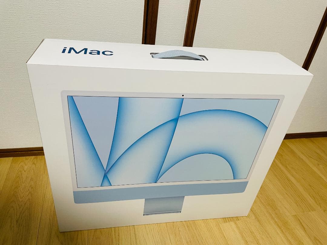 【極美品】iMac 24\" M1 8G 512G ブルー /通電時間653時間