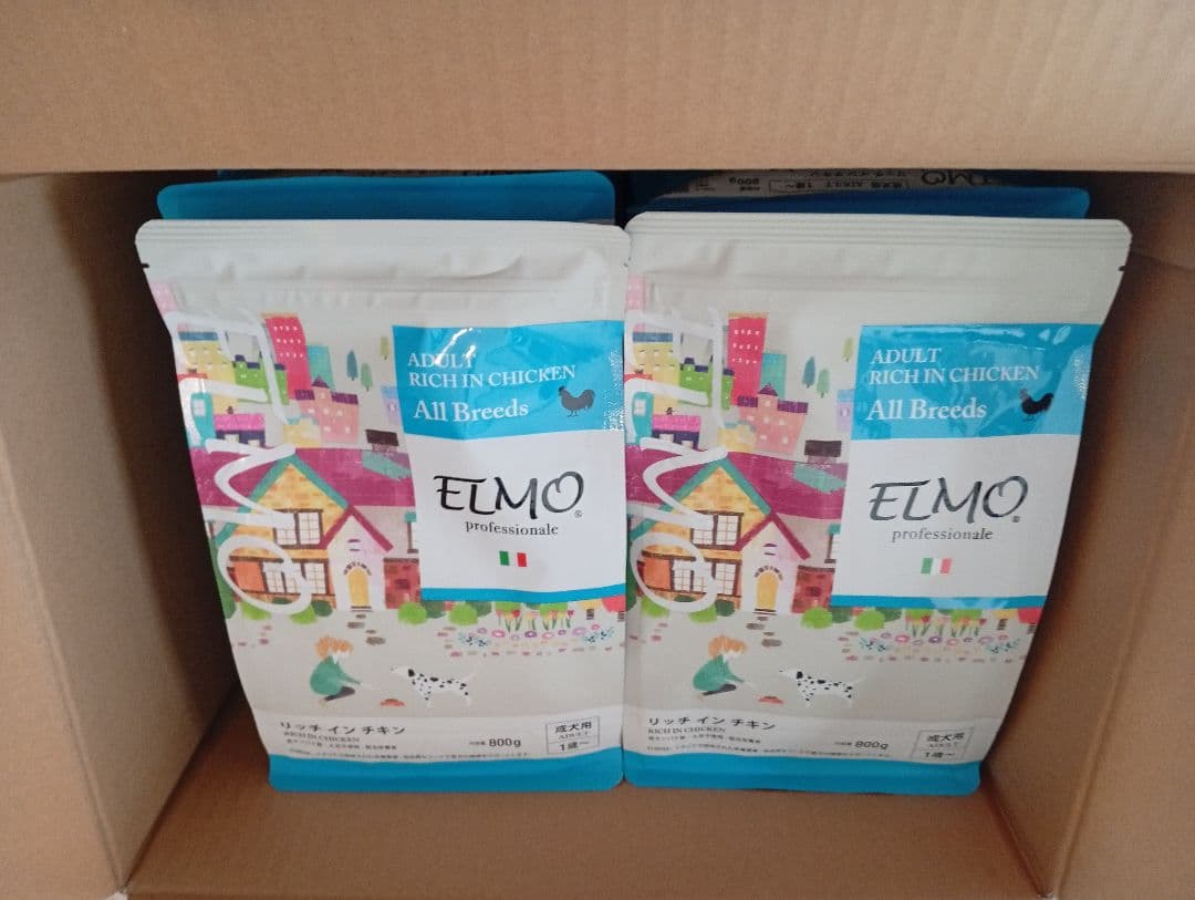 アダルト　リッチ　イン　チキン　エルモ　ELMO　成犬用　800g×8袋