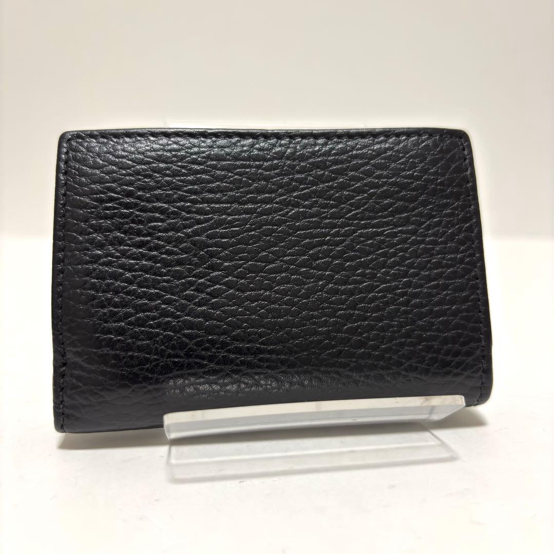 536✨美品✨GUCCI グッチ 三つ折り財布 GGマーモント レザー ブラック