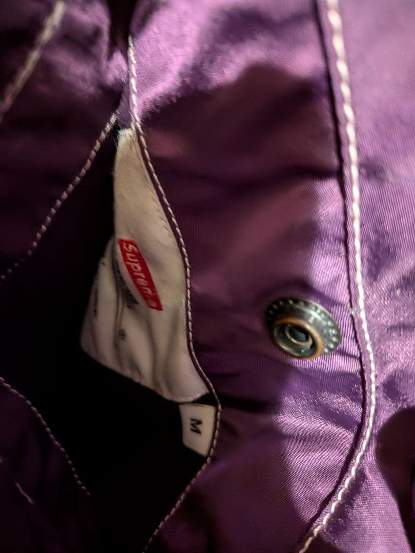 supreme MA-1ジャケット パープル　リバーシブル