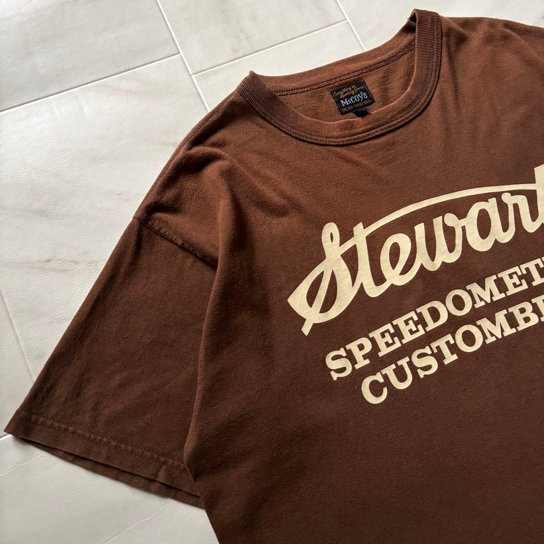 ザ・リアルマッコイズ ジョーマッコイ スチュワートTシャツ ブラウン サイズ42