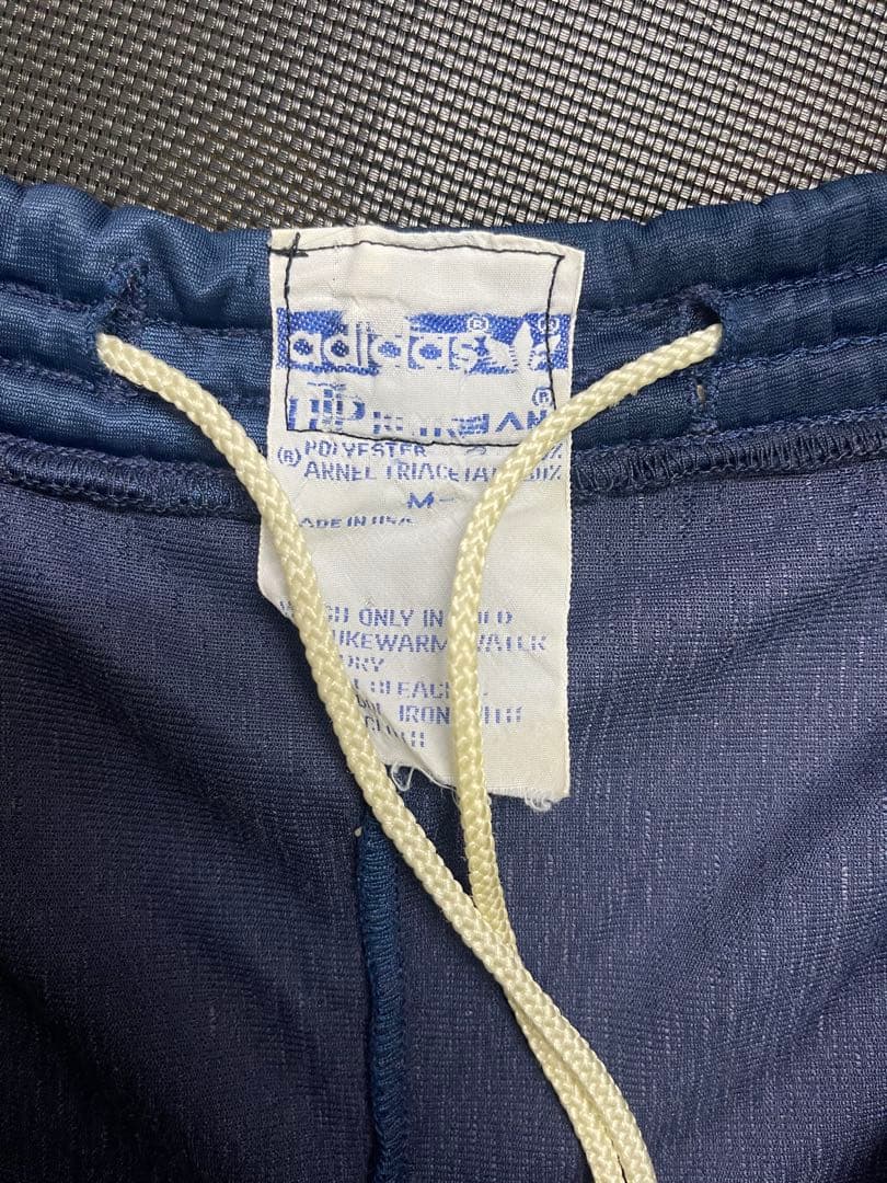 USA製 adidas ATP ネイビー×レッド　トラックパンツ M 刺繍ロゴ