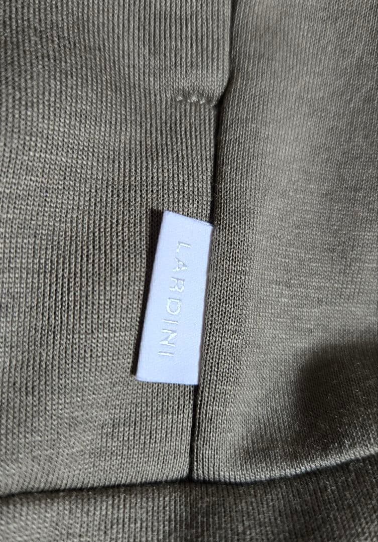 LARDINI/Mサイズ/パーカー ジャージー伸縮 ダブルジップ イタリア製