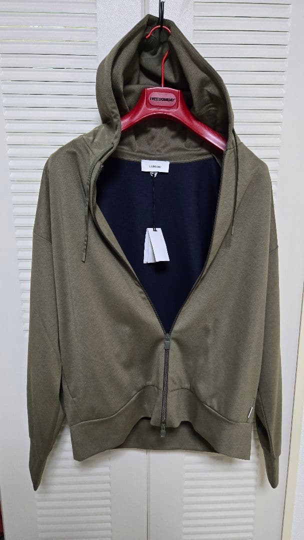 LARDINI/Mサイズ/パーカー ジャージー伸縮 ダブルジップ イタリア製