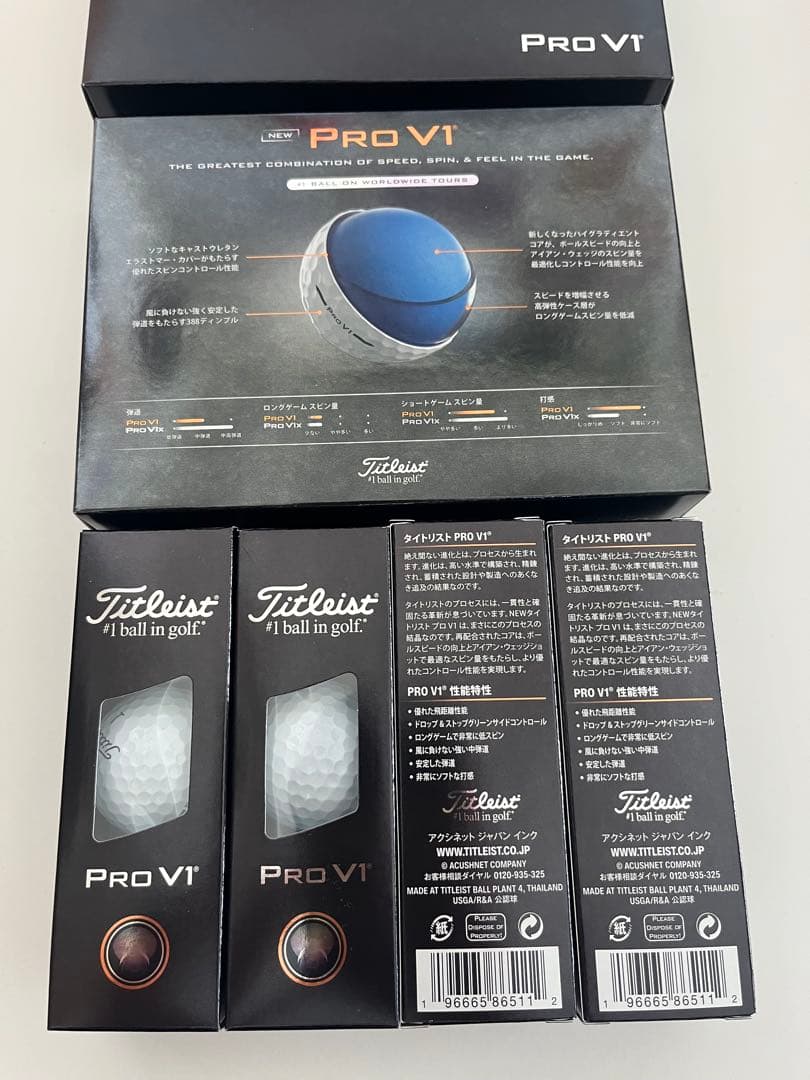 Titleist 2025 Pro V1 ゴルフボール ローナンバー