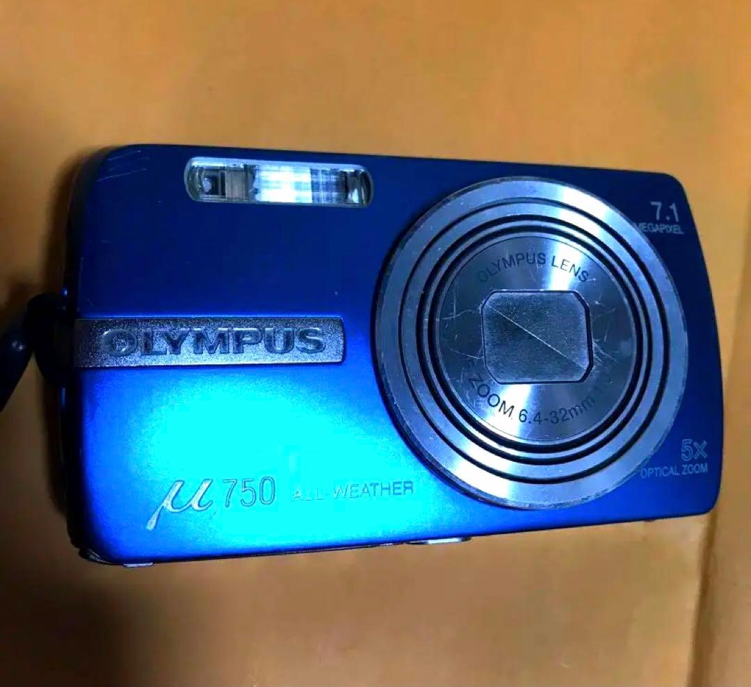 ✨美品・完動品✨OLYMPUS μ 750 コンパクト デジタルカメラ 青色