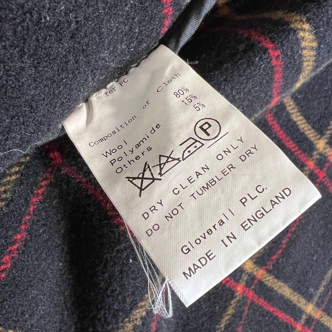 【美品】英国製 グローバーオール ウールダッフルコート グレー S